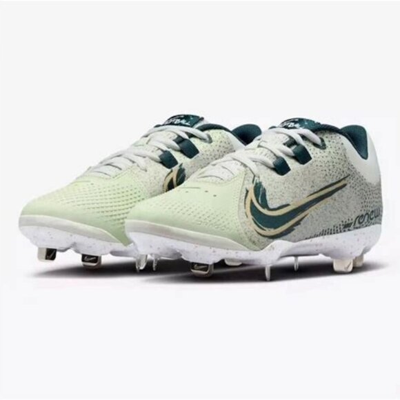Women's Nike Hyperdiamond 4 Pro Softball Cleats - Sea Glass/Sesame - Var Szs -